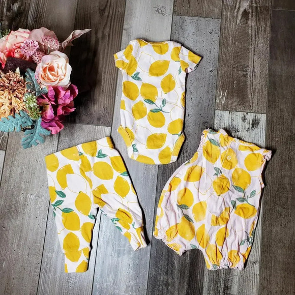 Just One You Made By Carter's Lemon Newborn Baby Bundle Size NB & 3M - Picture 2 of 11
